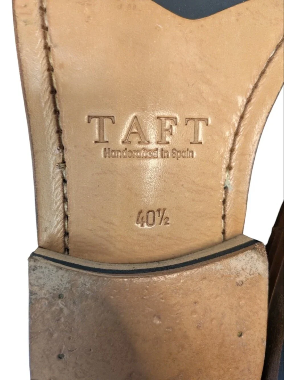 Taft Fitz Navy Loafers feature a blue checkered jacquard upper ... Size 8.5